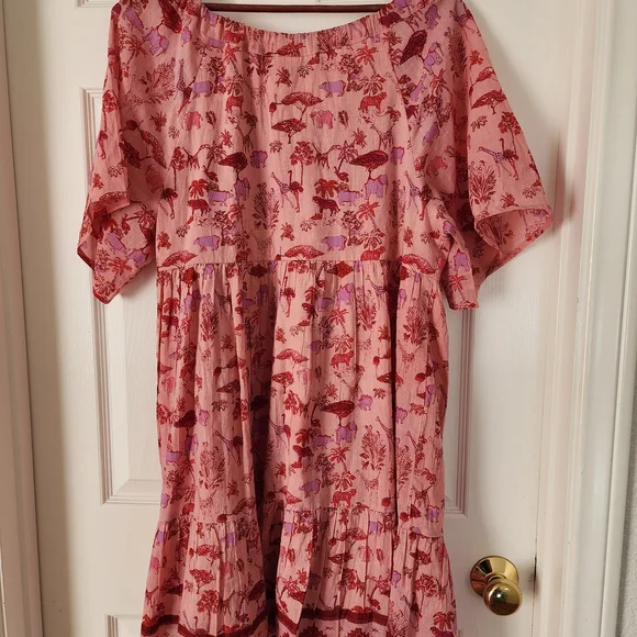 Pink Animal Print Dress by Ro's Garden - Picture 5 of 6